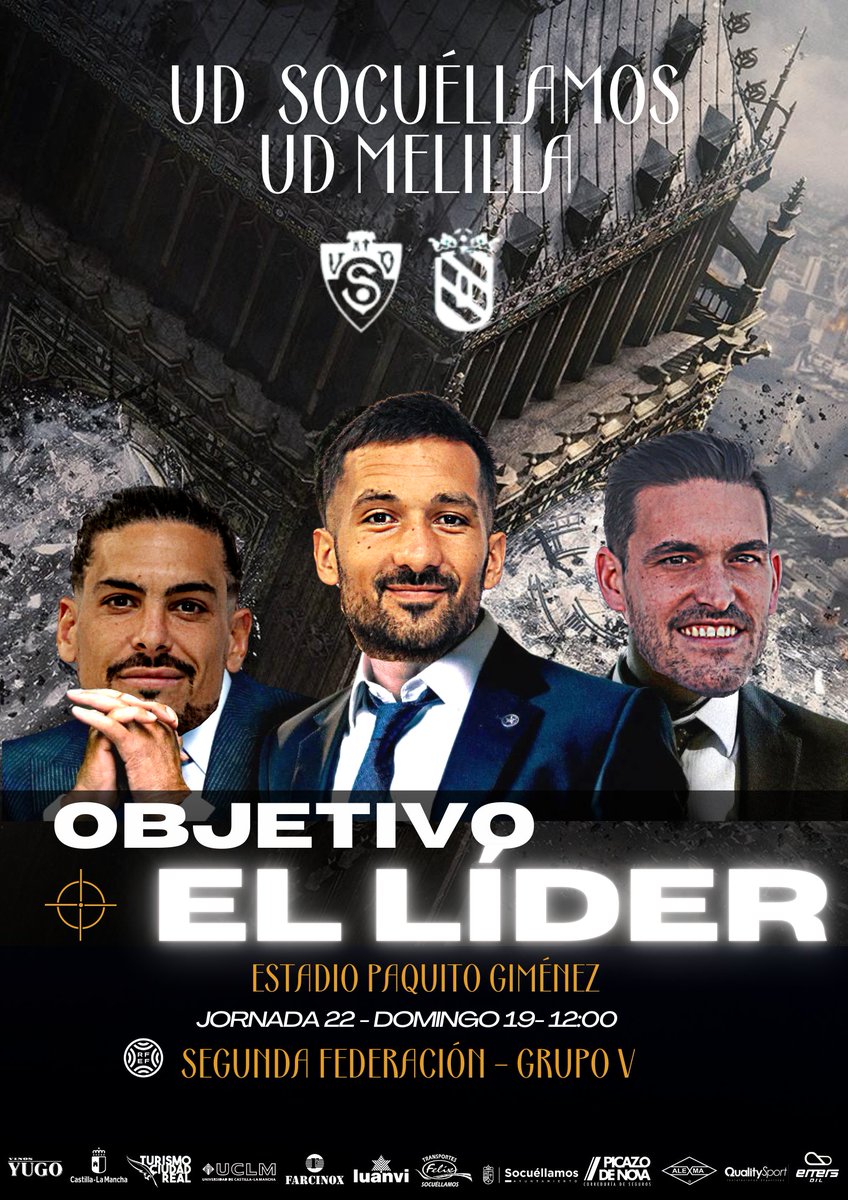 📄 𝗖𝗔𝗥𝗧𝗘𝗟  | 🎯 𝙾𝚋𝚓𝚎𝚝𝚒𝚟𝚘: 𝙴𝙻 𝙻𝙸́𝙳𝙴𝚁. Necesitamos un Paquito Giménez que nos ayude. Ser el jugador 12. Nuestro rival es potente. ¡Todos JUNTOS! 

#VamosUnión 💙