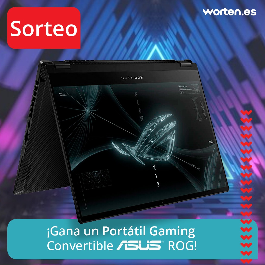 [SORTEO] Arranca la Gaming Week y lo celebramos por todo lo alto con este SORTEO junto a ASUS. ¿Te gustaría llevarte este portátil gaming convertible? ¡Participa ya!

1. Sigue a <a href="/WortenES/">Worten</a> y <a href="/ASUSROGES/">ROG España</a>
2. Menciona a un amigo/a

Ofertas Gaming Week: worten.es/ofertas-promoc…
