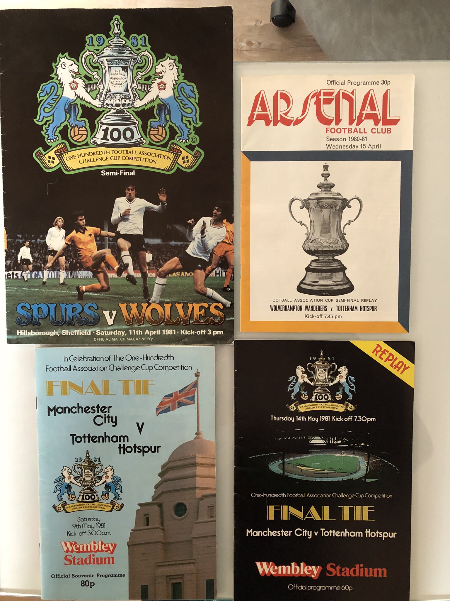 Tottenham Programme Collector on Twitter "1981 FA Cup Semi Final and