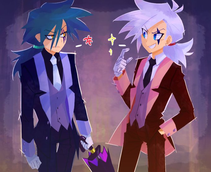 格好いい jester bois in お洒落 suits✨️🃏(What is background art)#怪盗ジ