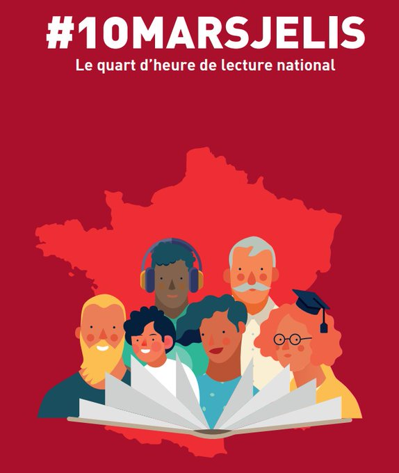 Edouard Geffray (@edouardgeffray) on Twitter photo La lecture pour rêver, voyager, s'ouvrir au monde, progresser. La lecture comme levier de réduction des inégalités scolaires. La lecture comme levier d'amélioration du climat scolaire. Le #10marsjelis, avec le quart d'heure lecture dans les écoles et établissements ! <a href="/LeCNL/">CNL - Centre national du livre</a> La lecture pour rêver, voyager, s'ouvrir au monde, progresser. La lecture comme levier de réduction des inégalités scolaires. La lecture comme levier d'amélioration du climat scolaire. Le #10marsjelis, avec le quart d'heure lecture dans les écoles et établissements ! <a href="/LeCNL/">CNL - Centre national du livre</a>