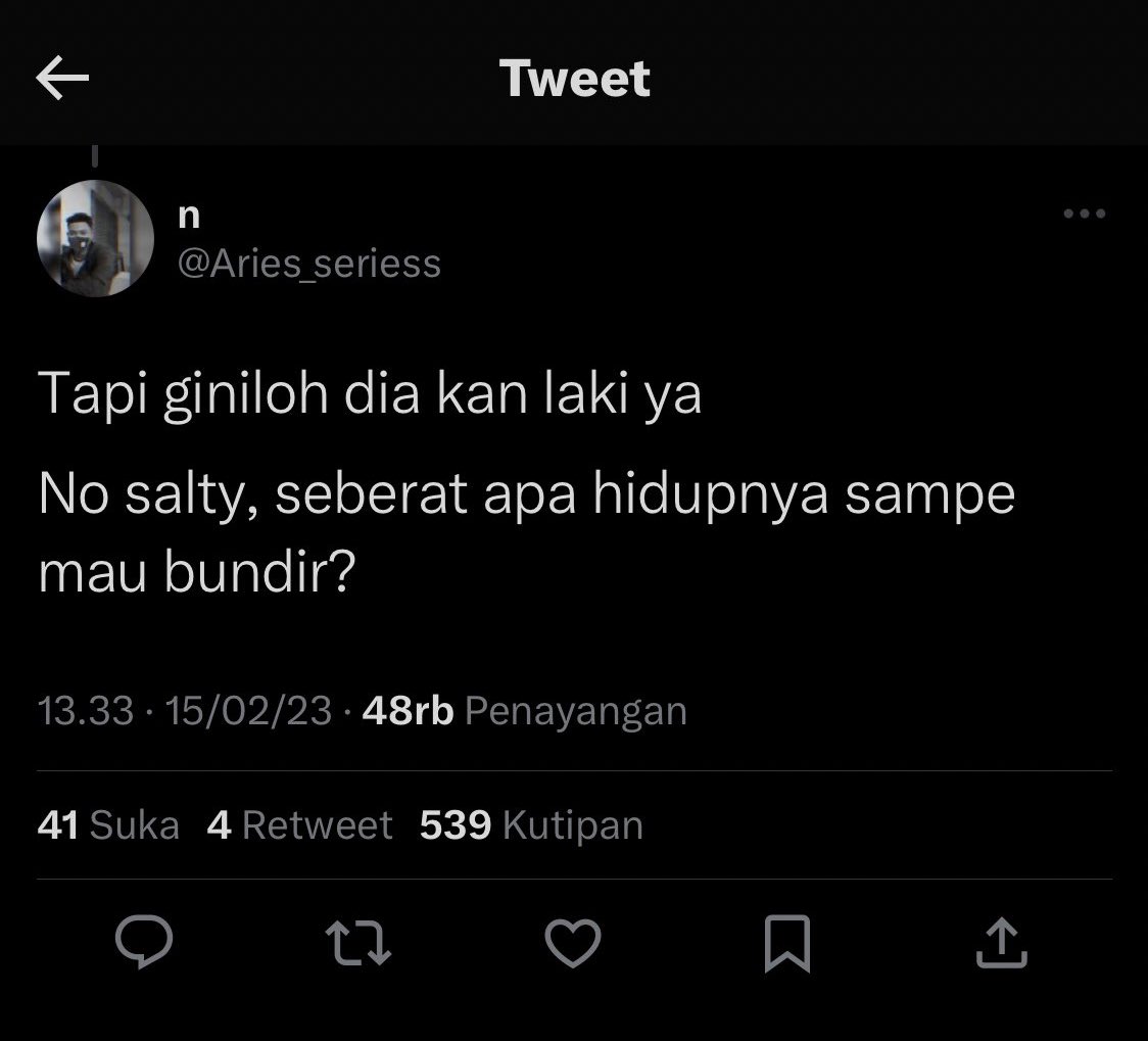 afrkml's tweet photo. Ya gimana nggak tinggi angka kejadian bunuh diri di kalangan laki-laki kalau mindset SOK KUAT dari orang2 macam ini masih berkeliaran? 😔💔 https://t.co/k1XaeL6kTc