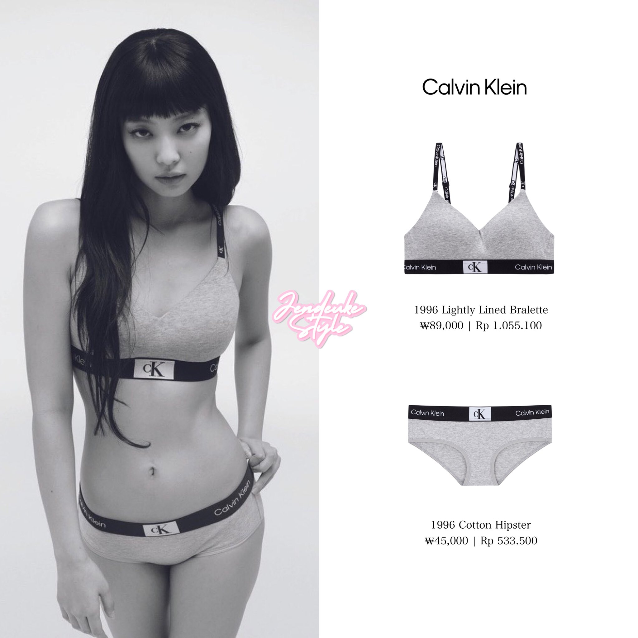 M]BNWT Calvin Klein Jennie 96 matching undies, Women's Fashion