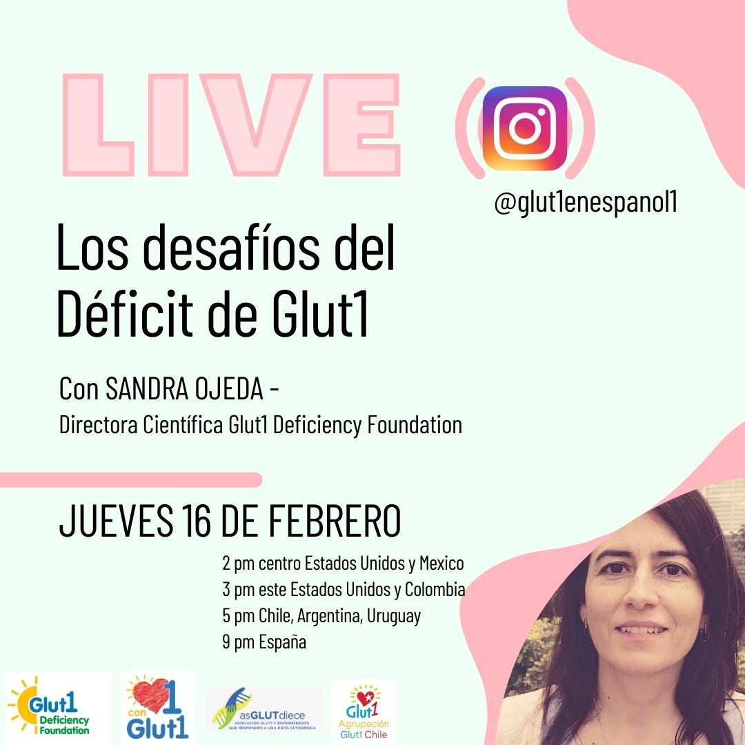 asglutdiece's tweet photo. 📆 Jueves 16/02/2023
💻Instagram Live 👉 (@glut1eneapanol1) con @SandraO68118594 🔬 Directora Científica de la @G1DFoundation
👉 Reflexionamos acerca de; "Los desafíos del #DéficitDeGlut1"
⏲️ en la imagen 👇
#Glut1DS
#Glut1Deficiency
#asGLUTdiece
#ComunidadGlut1 💙💚💛 https://t.co/1AubI6VQwD