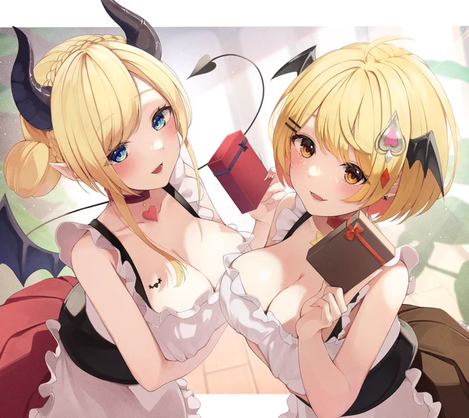 メルキスバレンタインでした〜#しょこらーと #メルArt 