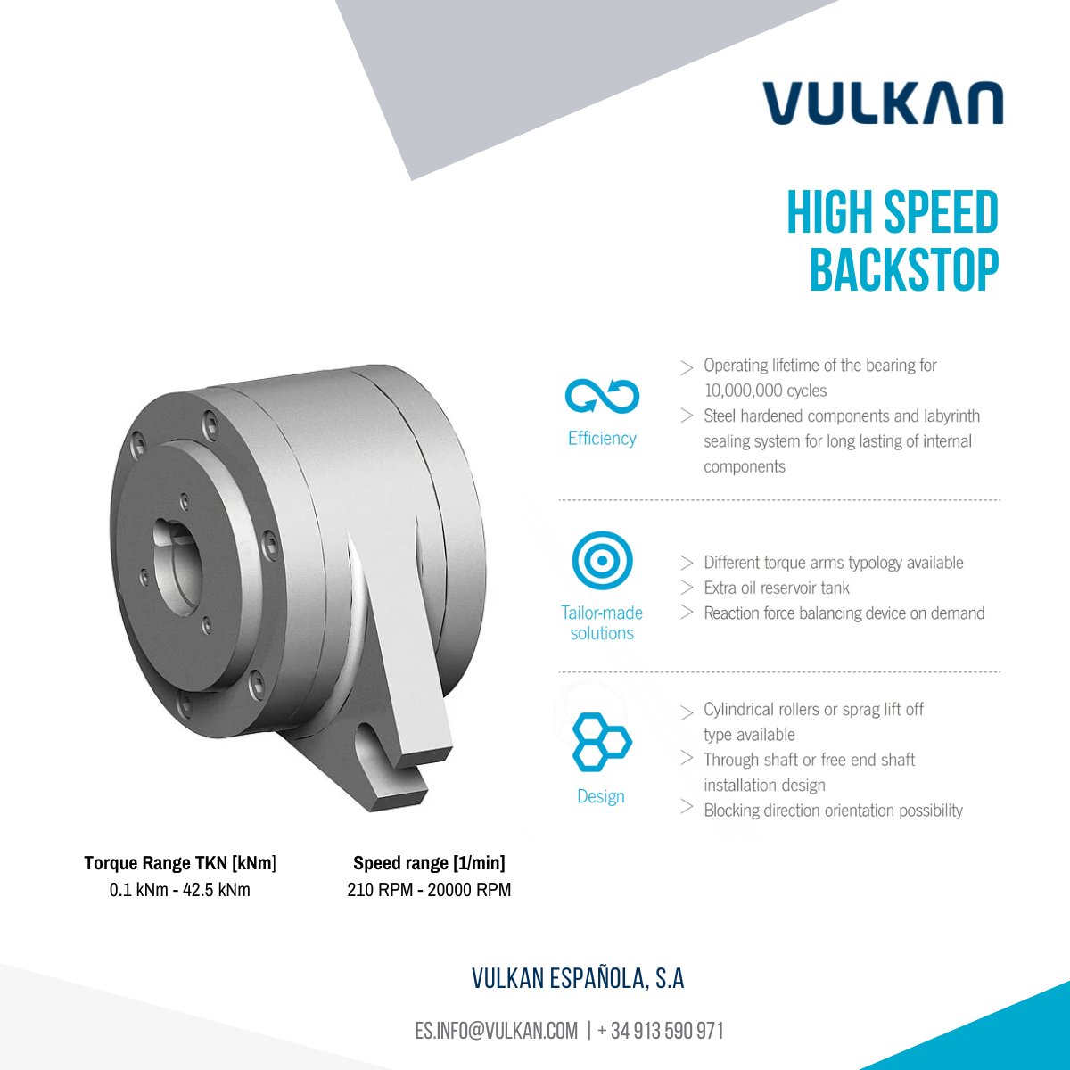 VulkanEspanola's tweet image. Nuestro #miercolesdeindustria continúa comentándoles de nuestras #ruedasantiretrocesos o #backstops❗️

Hoy presentamos nuestro #HIGHSPEEDBACKSTOP

Disponible con o sin cojinetes de soporte radial 🙌

Contáctanos hoy❗️😉
📧 es.info@vulkan.com

Nos vemos 🔜 la próxima semana!