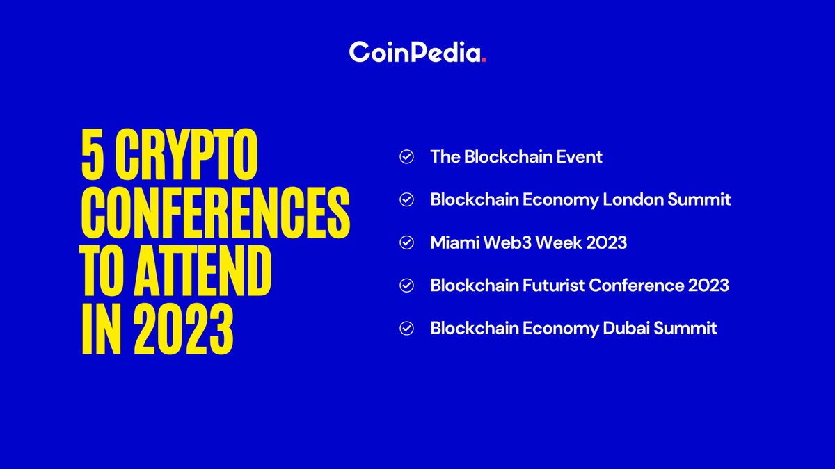 Crypto events Alert!📢

Have you Booked your seats🎟️ for the upcoming top crypto Conferences?
<a href="/BlockchainEvent/">The Blockchain Event | February 13-15, 2024</a> 
<a href="/BEconomy_HQ/">Blockchain Economy</a> 
<a href="/Web3summits/">WEB3 SUMMIT | Women Web3 Miami 2022 🏝</a> 
<a href="/Futurist_conf/">Blockchain Futurist Conference</a> 
For more information visit: bit.ly/3xqj9kI