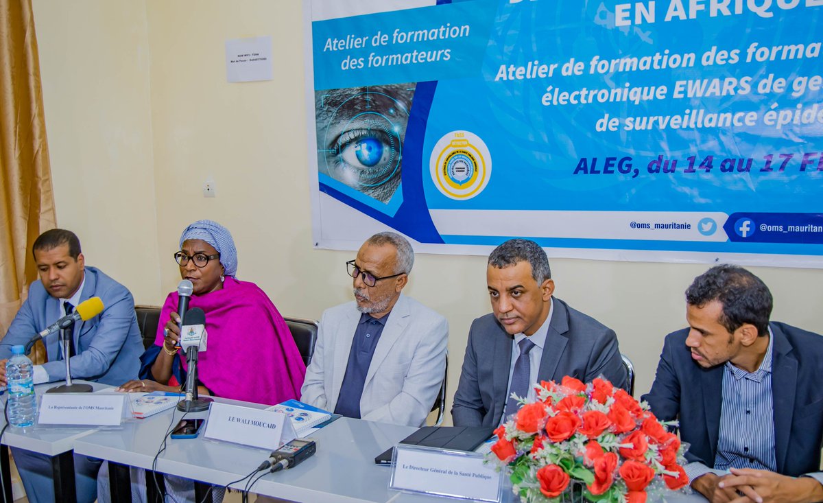 OMS_Mauritanie's tweet photo. #EWARS in a box est lancé #Mauritanie pour détecter rapidement les épidémies. Grâce à des technologies innovantes et l'expertise de @WHO, épidémiologistes, resp. surveillances sont équipés pour transformer la surveillance épidémiologique dans les 15 régions🇲🇷 #TASS #SantéPublique https://t.co/xmmoaJto3x