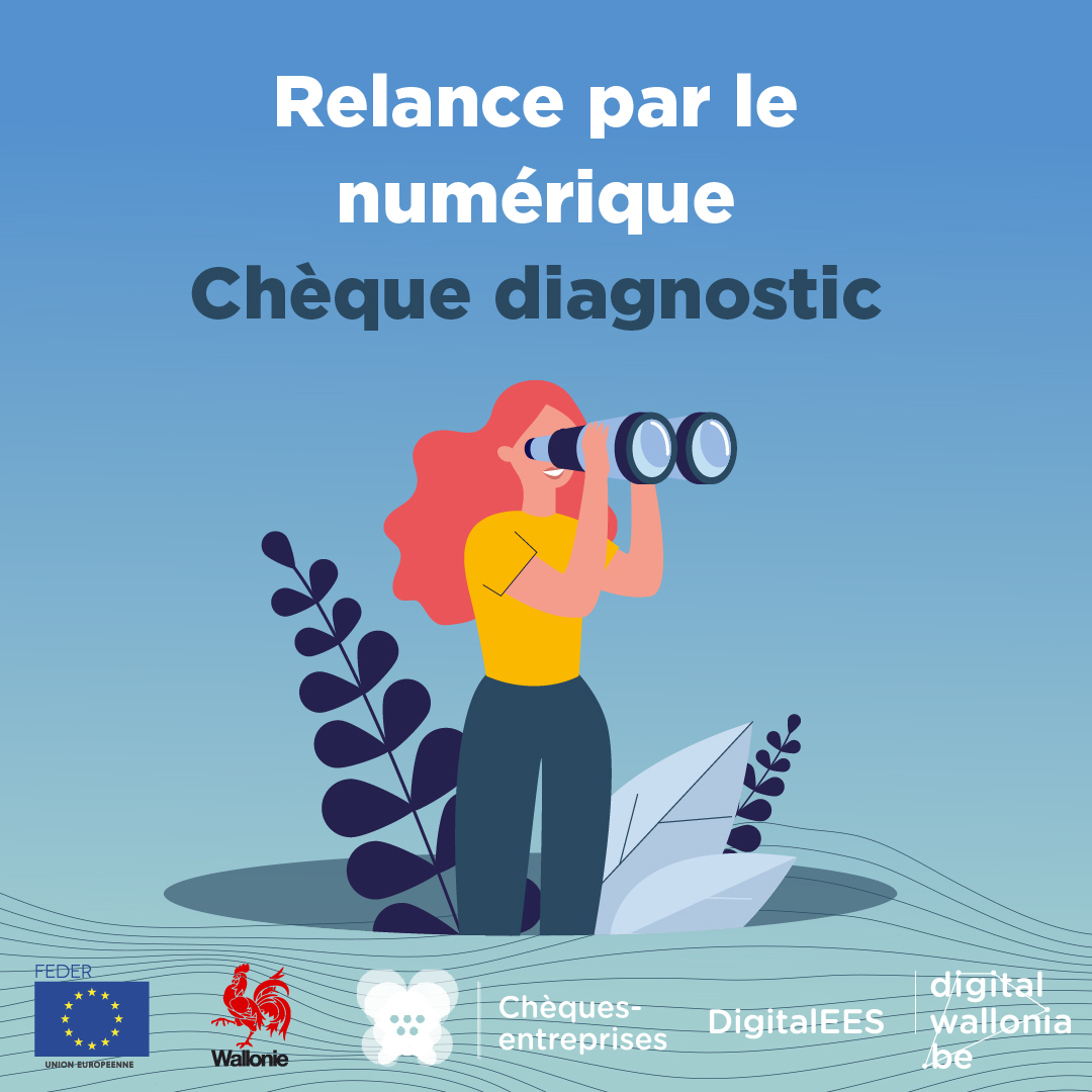 Des #aides existent pour accompagner votre #TransitionNumérique. Le chèque « Relance par le numérique » vous propose une intervention sur l’audit de votre #EntrepriseEconomieSociale. Pratique pour identifier vos besoins ! Plus d’info sur les aides ici : digitalees.be/financement/