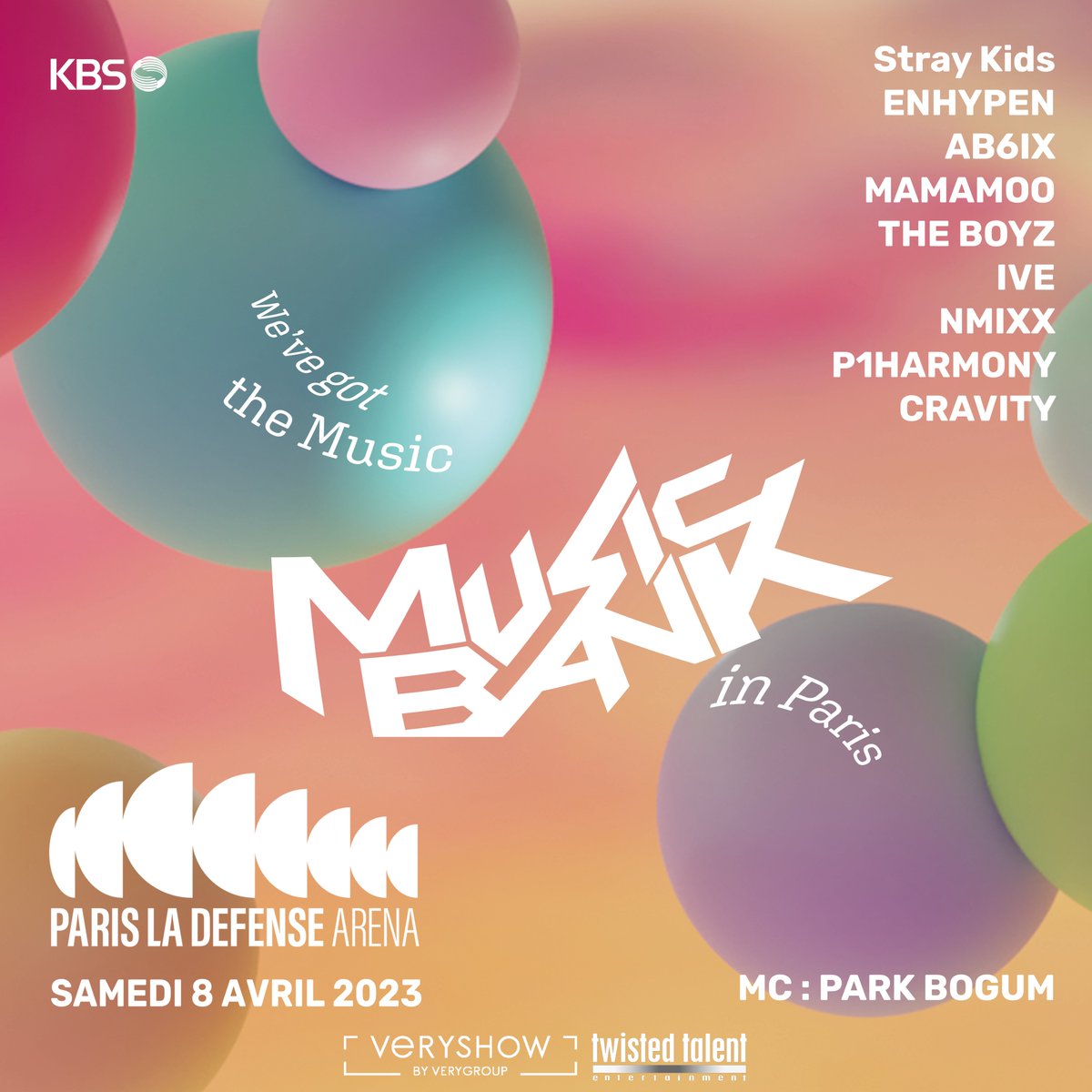 Paris La Défense Arena on Twitter "🎵🚨 LINEUP / P1H_official et