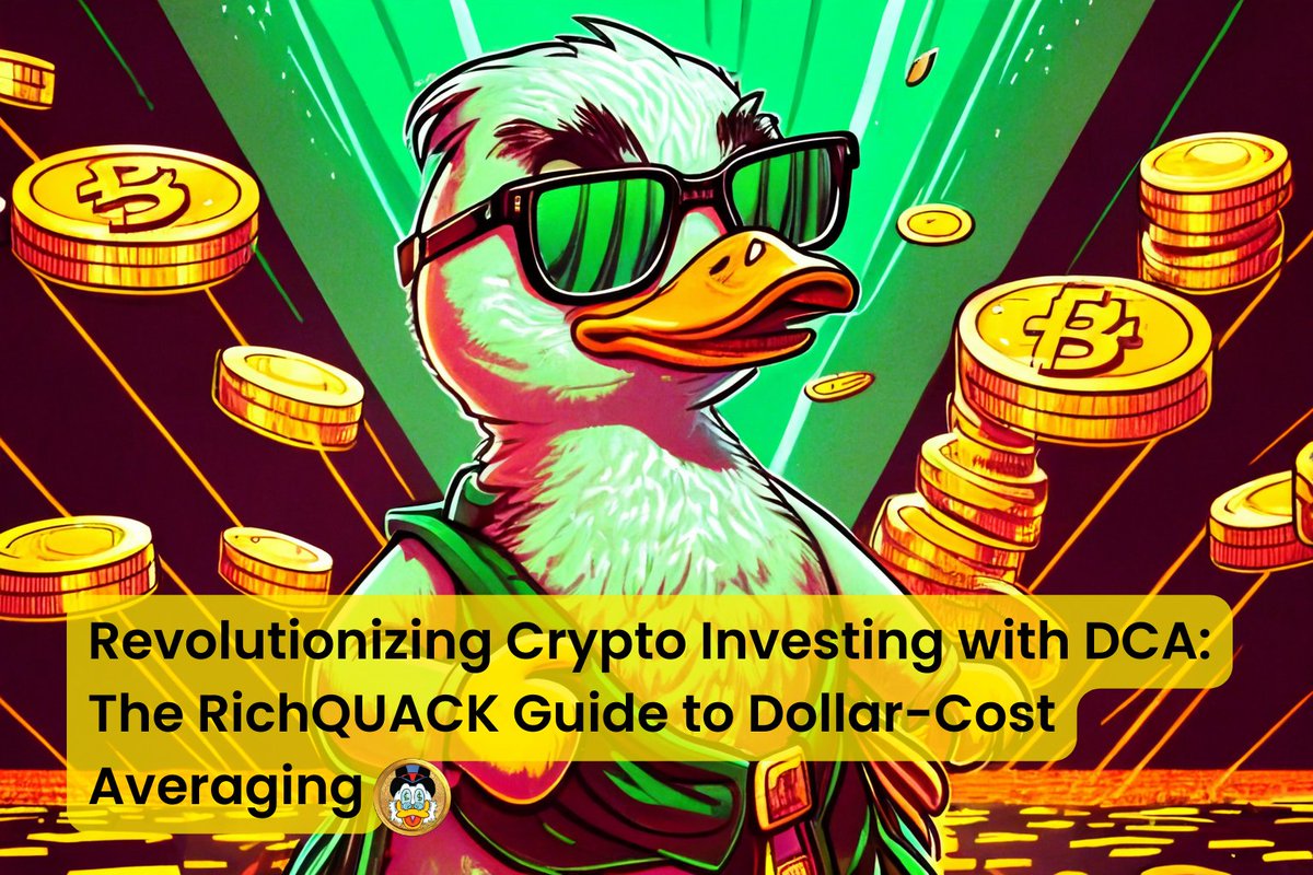 Greetings, $QUACK! Today, we'll be exploring a strategy for maximizing your crypto portfolio: Dollar-cost averaging (DCA). Get ready to blast off into the world of smart crypto investing, #RichQUACK-style! #DCA #CryptoInvesting #MarsBound #Crypto
🧵: