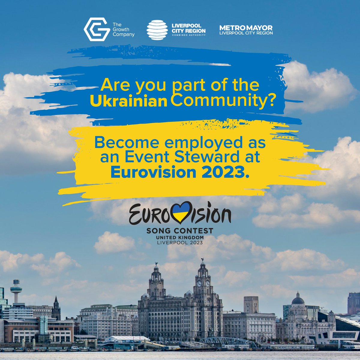 GC_AEB_Liv's tweet photo. Are you part of the Ukrainian community and looking for work or know someone who is?

Security services are hiring event stewards for the Eurovision Song Contest set to be hosted in Liverpool

Sign up for our FREE Event Steward Awareness Course and get a GUARANTEED INTERVIEW https://t.co/jDcEN56Igd