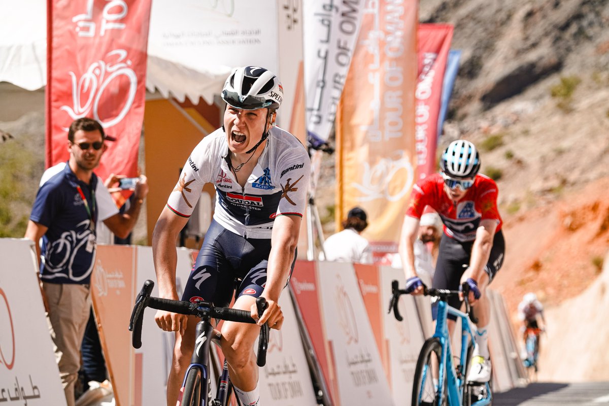 tourofoman's tweet photo. 🏆 @MVansevenant99 🇧🇪 wins the queen stage in Green Mountain ! 

#TourofOman 

📸 A.S.O. / Oman Cycling Association / Thomas Maheux https://t.co/wPg535eRwt