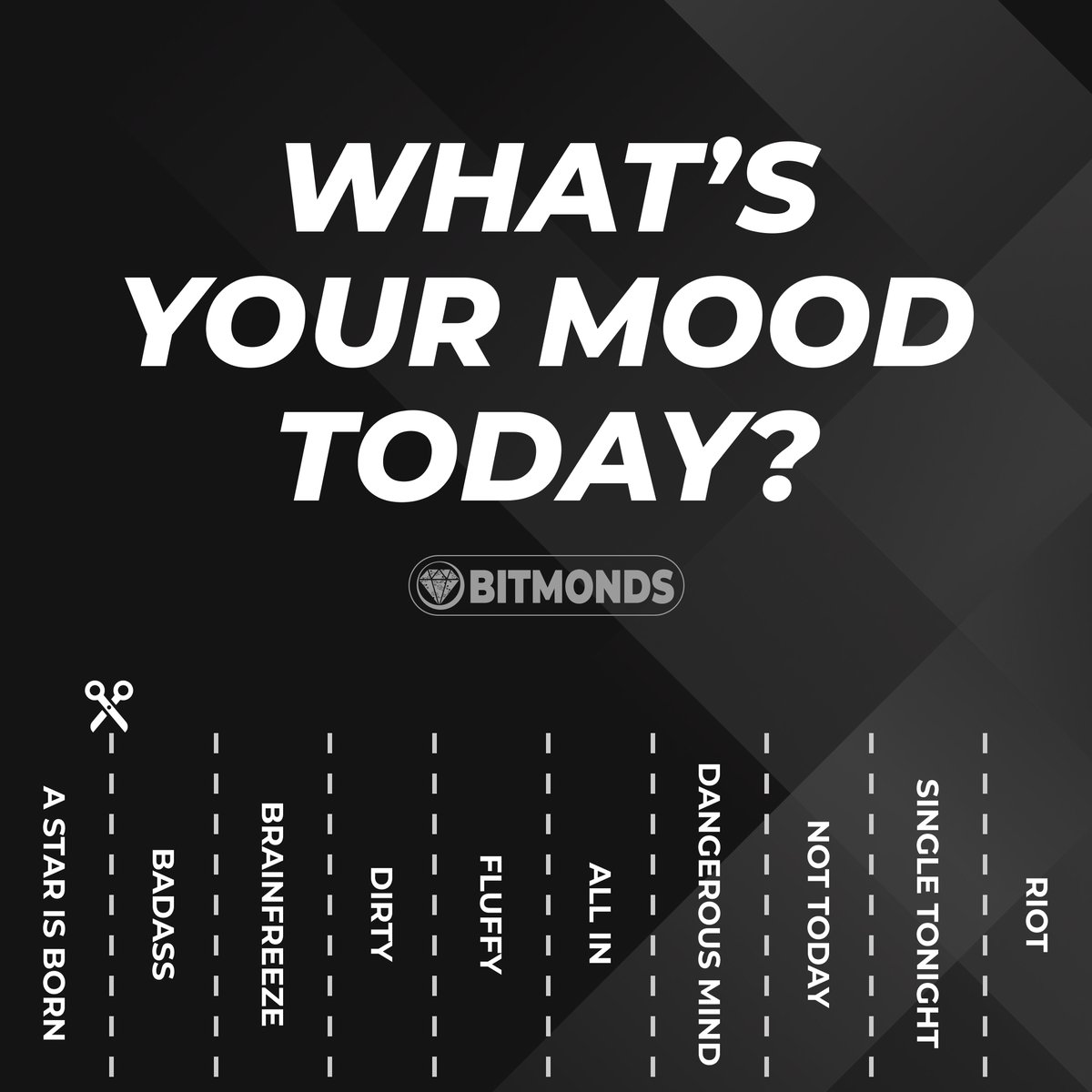 bitmonds's tweet image. What&apos;s your mood today? Choose the Bitmonds that best expresses it! 💎

bitmonds.com - #bitmonds #NFT