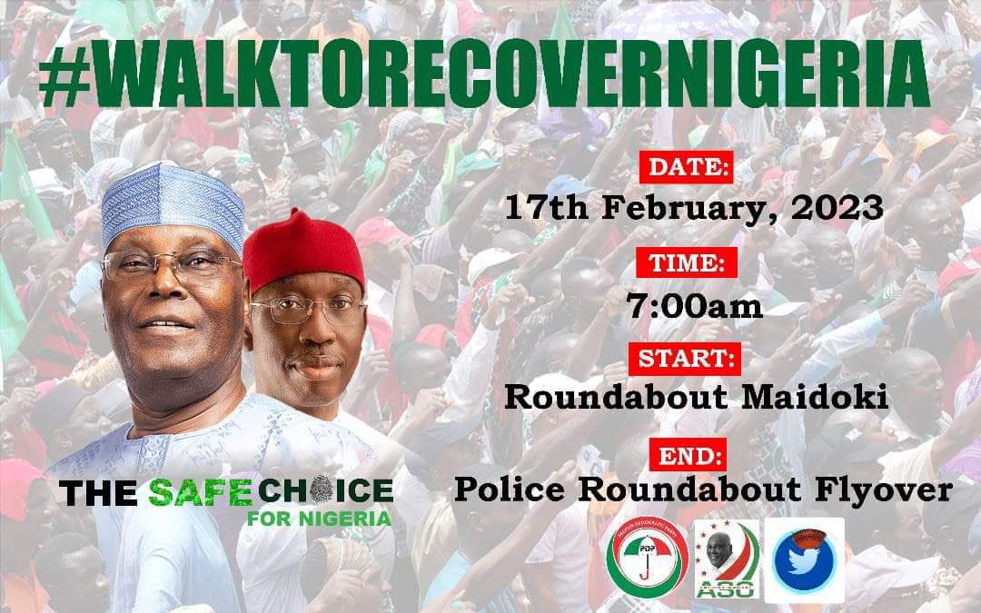 The safe choice…let’s #WALKTORECOVERNIGERIA