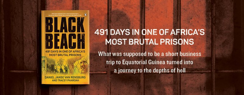 PenguinBooksSA's tweet photo. Daniel Janse van Rensburg has just won a lawsuit against #Obiang for unlawful arrest and torture. 

Read about how he was unlawfully detained in Equatorial Guinea for about 500 days after a business deal went wrong: https://t.co/OmOp3f8mWO https://t.co/cF0fDaVGJw
