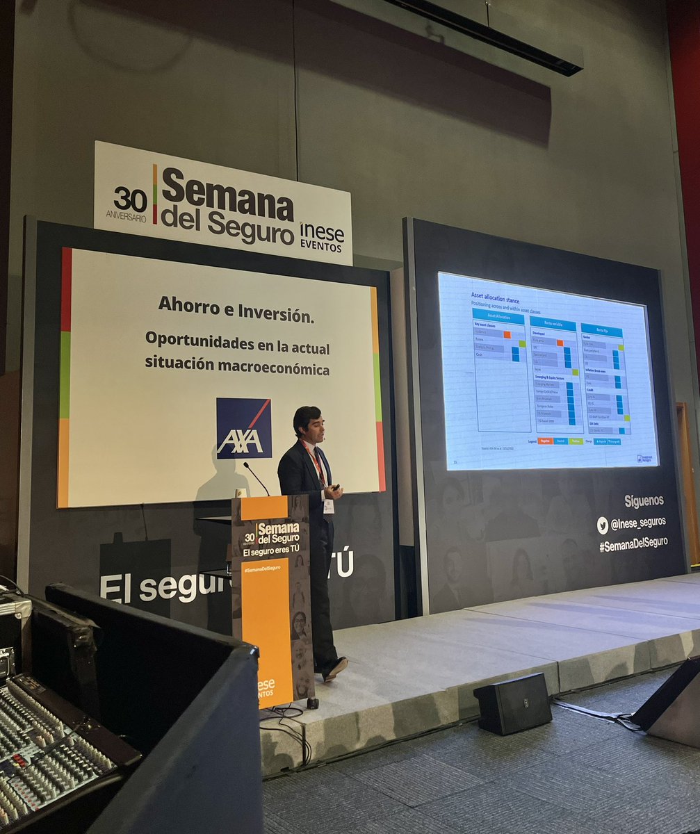 Yago Matossian de <a href="/AXAIM/">A</a> finaliza su ponencia en la #JornadaAXA sobre el contexto macroeconómico del mercado actual reforzando un mensaje de apoyo a la oferta de fondos de inversión temáticos (longevidad, cuidado de la salud, digitalización…). #SemanaDelSeguro