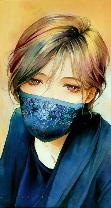 AIに通してみる。
いや、マスクの柄のクセ!(笑) 