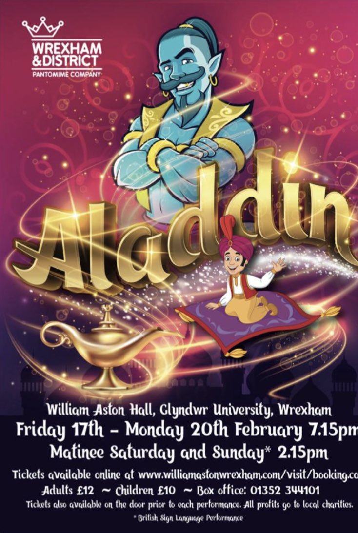 wrexhampanto's tweet photo. Since 1906 we have been entertaining the good people of Wrexham, we give all our profits to local charities. It’s a great show! Don’t miss out book today https://t.co/mo0nh96MBM https://t.co/c7jNYGGuxo