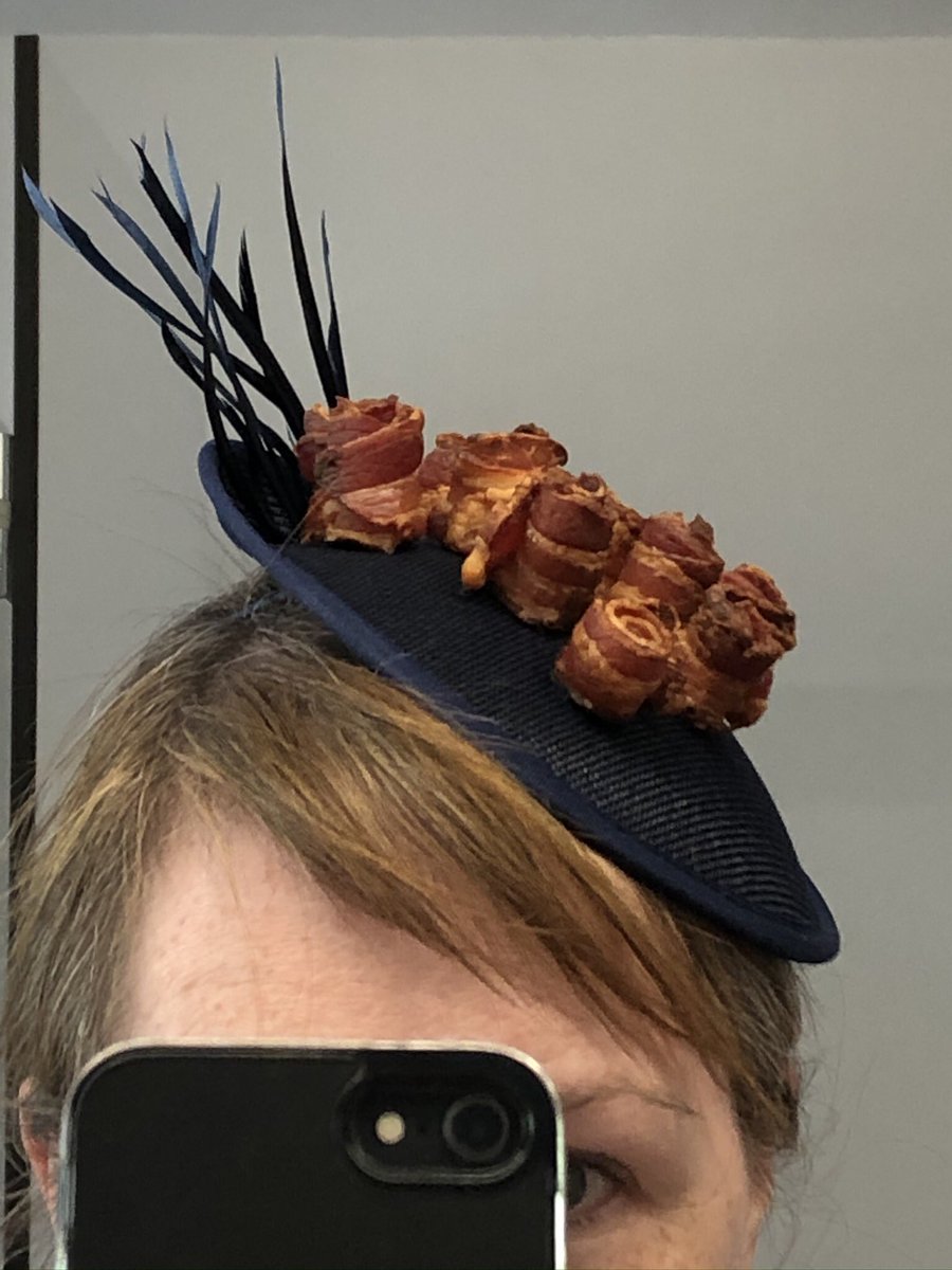 BaconMilliner's tweet photo. @jesspryles Works for millinery as well… https://t.co/Tj2sqiT0Wz