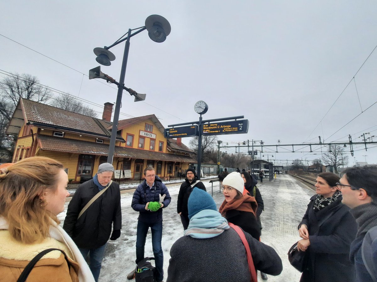 TODISRUR's tweet photo. Day 2 of the Micro Workshop has our network visiting ESR4 @harrietkdunn's case study in Knivsta! The morning started off with a walk around the station area and will continue into the afternoon with discussions with the municipality 💡 https://t.co/zoGWDnZ6Ct