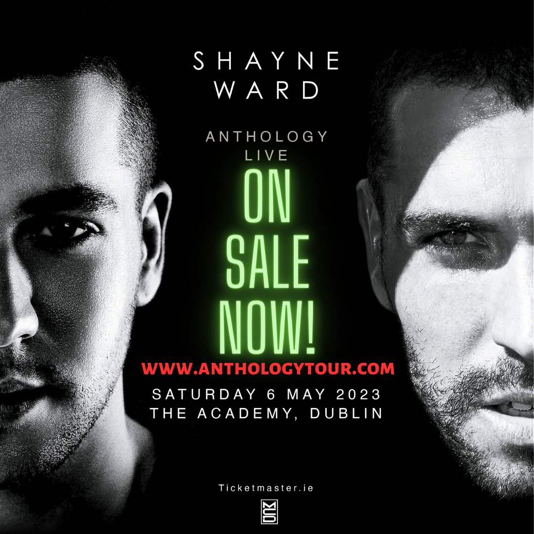 DUBLIN! Shayne Ward is coming to The Academy on May 6th and tickets are on sale NOW! Get your tickets today and get ready to sing your heart out! #ShayneWard #TheAcademy #DublinMusic #LiveMusic #ConcertTickets #GetYoursNow #dublin #ireland