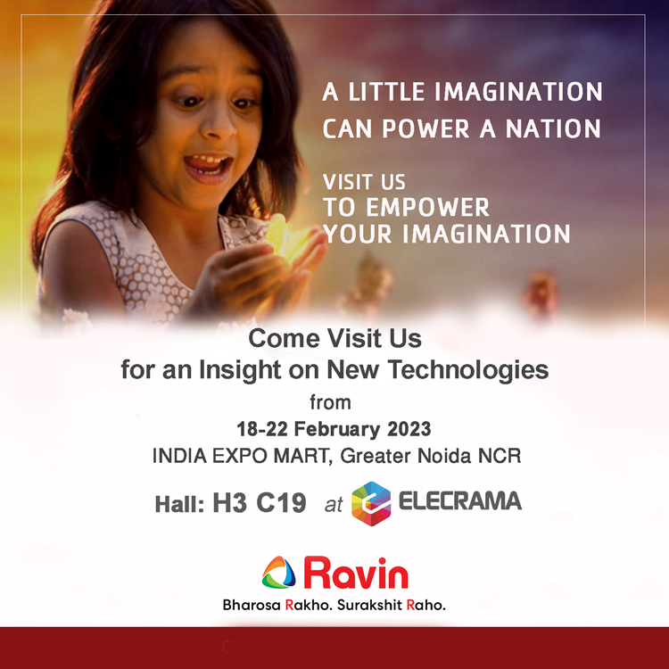 Ravingroup's tweet photo. Visit us at #ELECRAMA2023 for an Insight on New Technologies
#bharosarakhosurakshitraho #newtechnology https://t.co/Q9i8lfcF9V