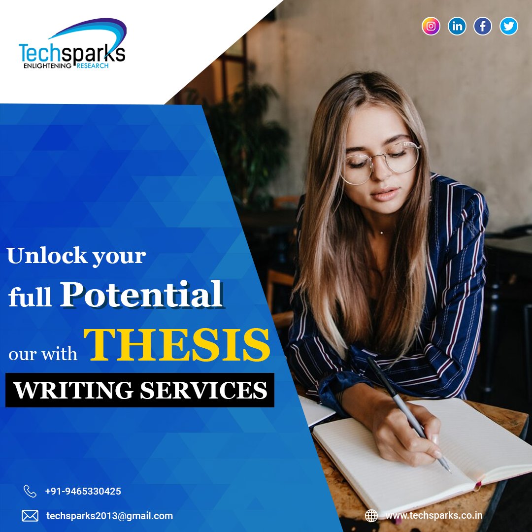 iTechSparks's tweet image. Unlock your academic potential with our expert thesis writing services. Our team of experienced writers provides customized solutions to meet your research needs, ensuring the highest quality standards. 
#thesis #dissertation #OnlineThesisHelp #customthesishelp #customthesis
