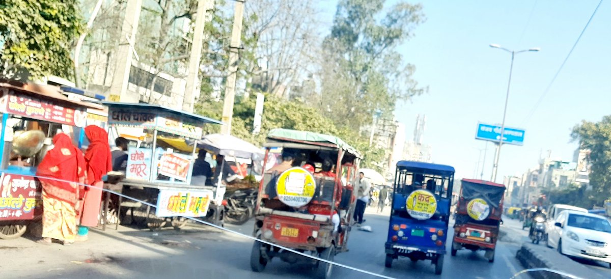 DhirenShokeen's tweet photo. The way #eRickshaw moves in Delhi increases traffic #jam further.
#NoOneBothers
They have
no lane
no ear to hear horn
no will to give way
no fear to follow rules
who cares
& 30% plus are #Withoutnumberplate how's this possible
@TransportDelhi @nitin_gadkari @dtptraffic https://t.co/1thlkFHAvG