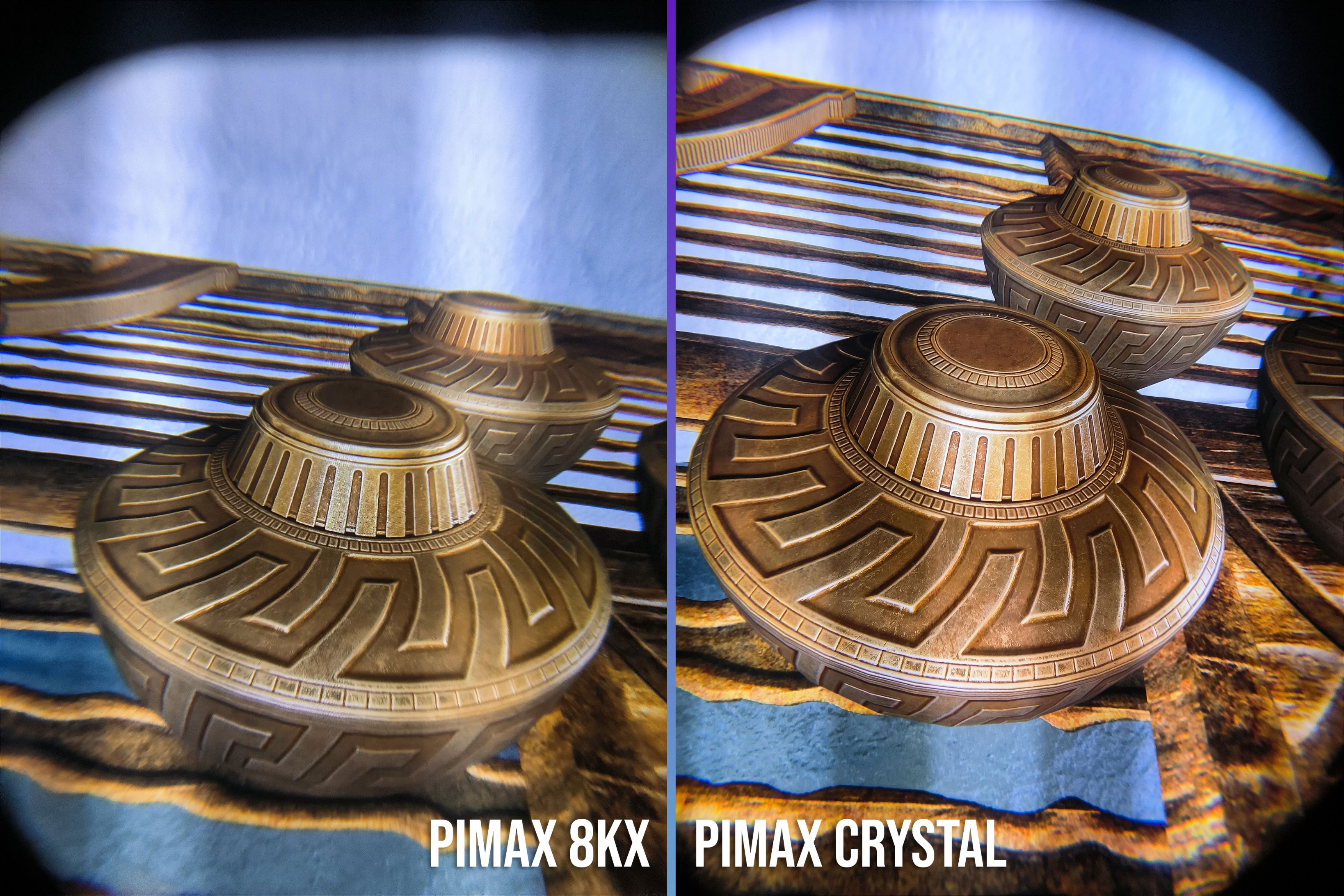 Pimax on X: Skyrim VR: 8KX vs Crystal comparison (through-the