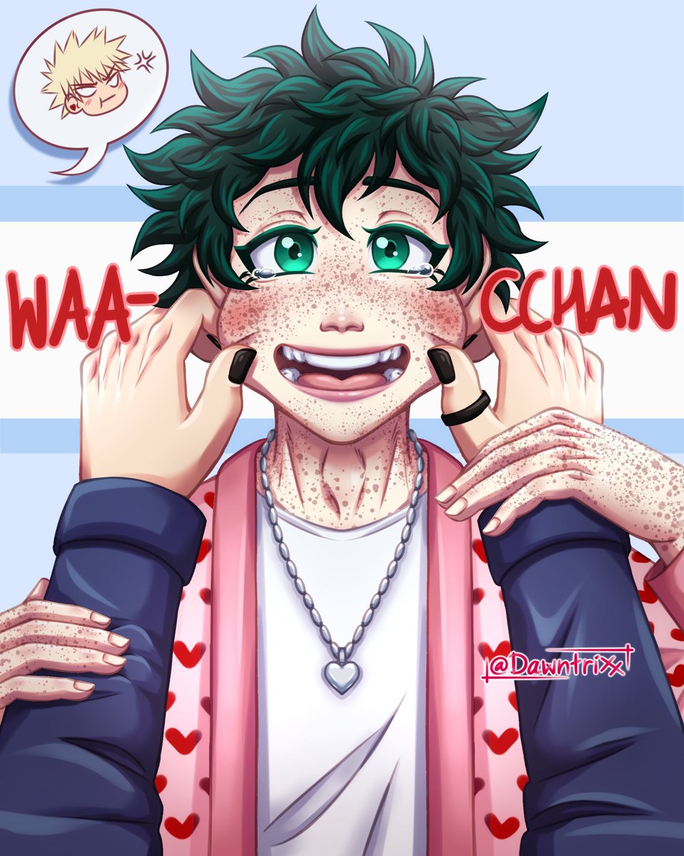 dawntrixx's tweet photo. Happy Valentine’s Day! 🥦💥 
#bakudeku #bkdk #katsudeku #ktdk https://t.co/MpEkTsoJab