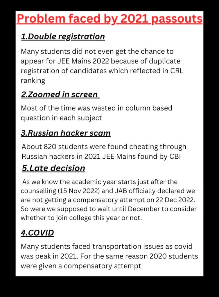 Vivekpandey21's tweet image. #JEEMAINS2023 aspirants are still requesting to provide them relief.
What kind of egoistic behavior this is @dpradhanbjp why a simple demands of students still being ignored ? @EduMinOfIndia @PMOIndia 
#JEEAdv2023For2021Passouts #jee2023 #jeemains2023 
#jee23demandsjustice
