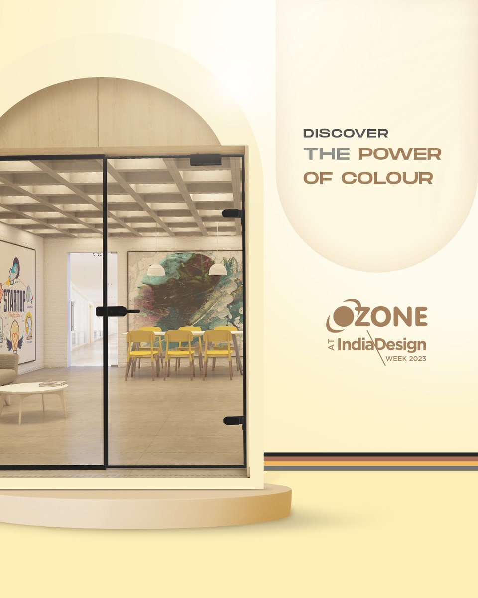 OzoneGroupIndia's tweet photo. The bare walls at India Design Week are ready to be transformed with the mind blowing colors of Ozone’s innovative installation.
Come witness it for yourself from 23rd - 26th February 2023 at NSIC Grounds, Delhi.
#OzoneHardware #InteriorDesign #newdelhi #IDW2023 #architecture https://t.co/Ty6mID39t6