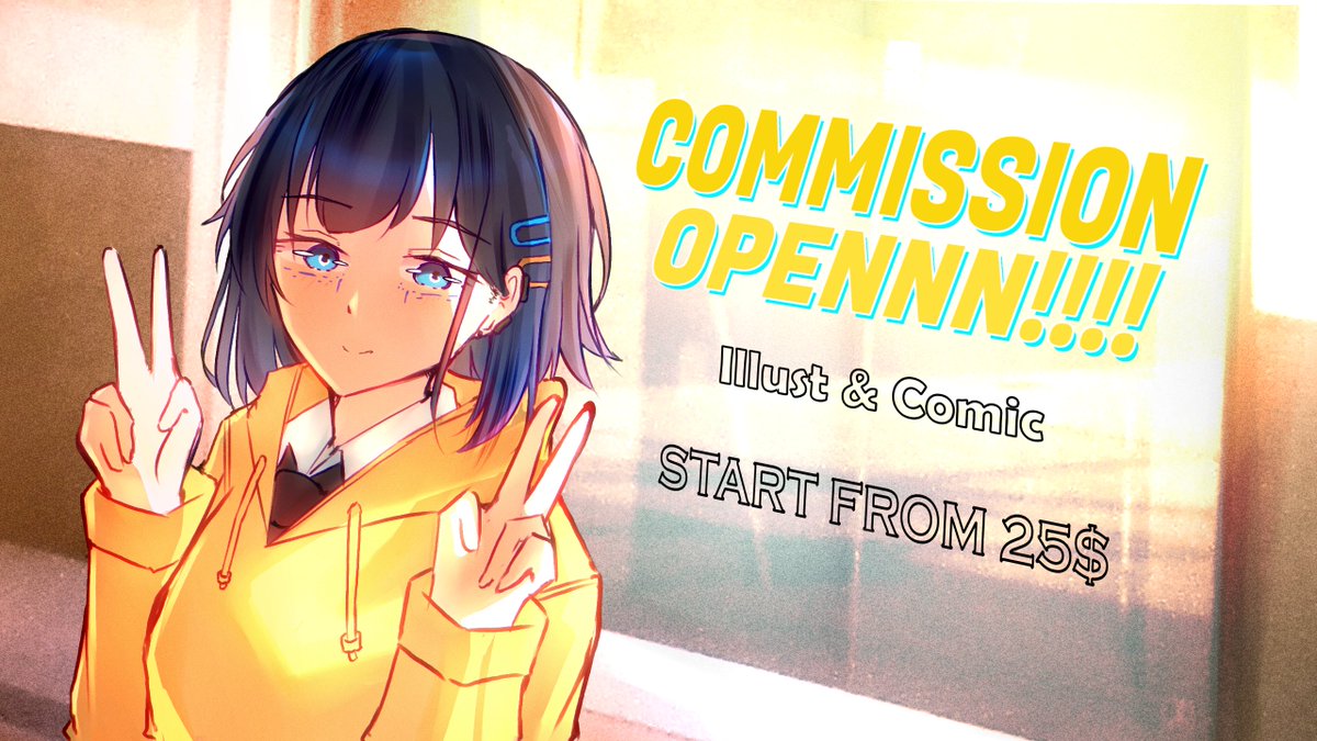 [OPEN COMMISSIONS]
FEBRUARY BATCH

3 slots available

check my card for price and information
https://t.co/dzBhTCxmOs

Have any questions? Book a slot?
Hit me on DM! ✨✌️

#CommissionsOpen #OpenCommissions 