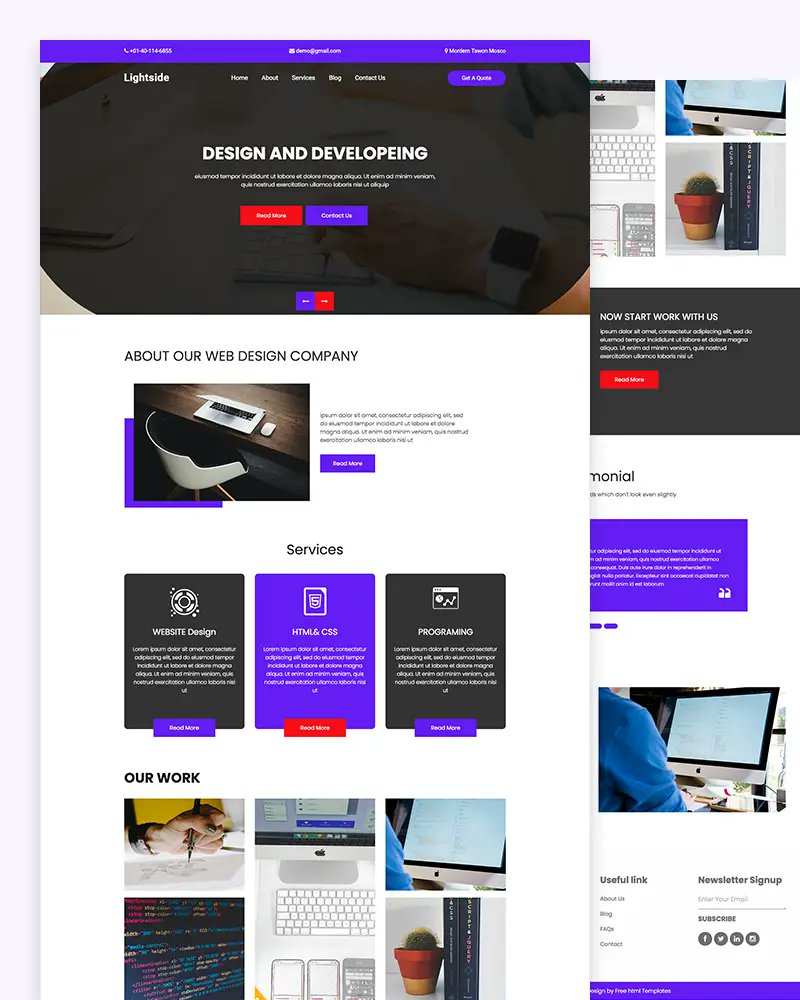 htmldotdesign's tweet image. Lightside – Web Design and Web Development Template - #webtemplate #webdesign #ui #website #websitedesign #html #websitetemplate #webdesigner #template #graphicdesign #bootstrap #webdevelopment #html5
bit.ly/3YCr5LN