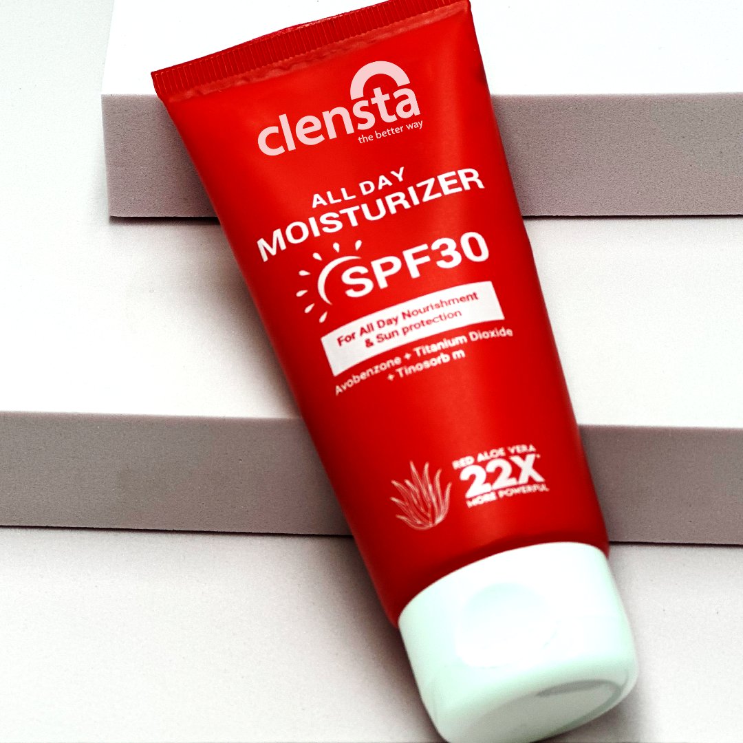 Let your skin enjoy the sun,
With Clensta's All Day Moisturiser with SPF 30. It protects & nourishes your skin all day long.
.
.
#clensta #buyclensta #clenstaskincare #skincareroutine #skincarebff #essentialskincare #skincare #spf #sunprotection #sunscreen #sun #sensitiveskin