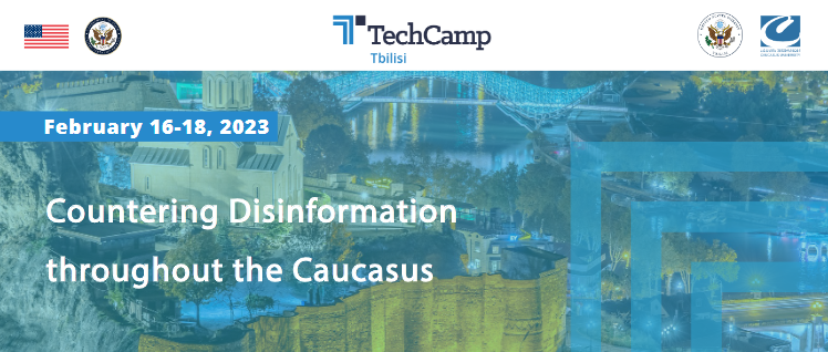 🔹On February 16-18, Caucasus University will host TechCamp by the US State Department and the US Embassy in Georgia on the topic: Countering Disinformation Throughout the Caucasus