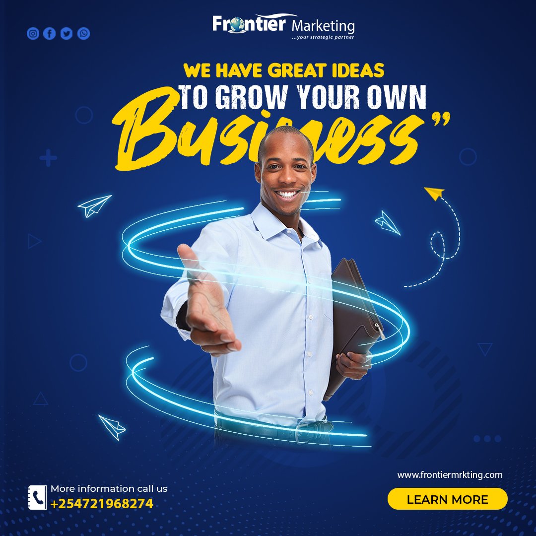frontier_ltd's tweet photo. Ready to boost your sales and increase your brand awareness? Let us show you how it's done with our effective marketing strategies, don't let your marketing efforts fall short. Let us help you with our comprehensive marketing solutions that will help your business grow. https://t.co/dQfdQojxmI