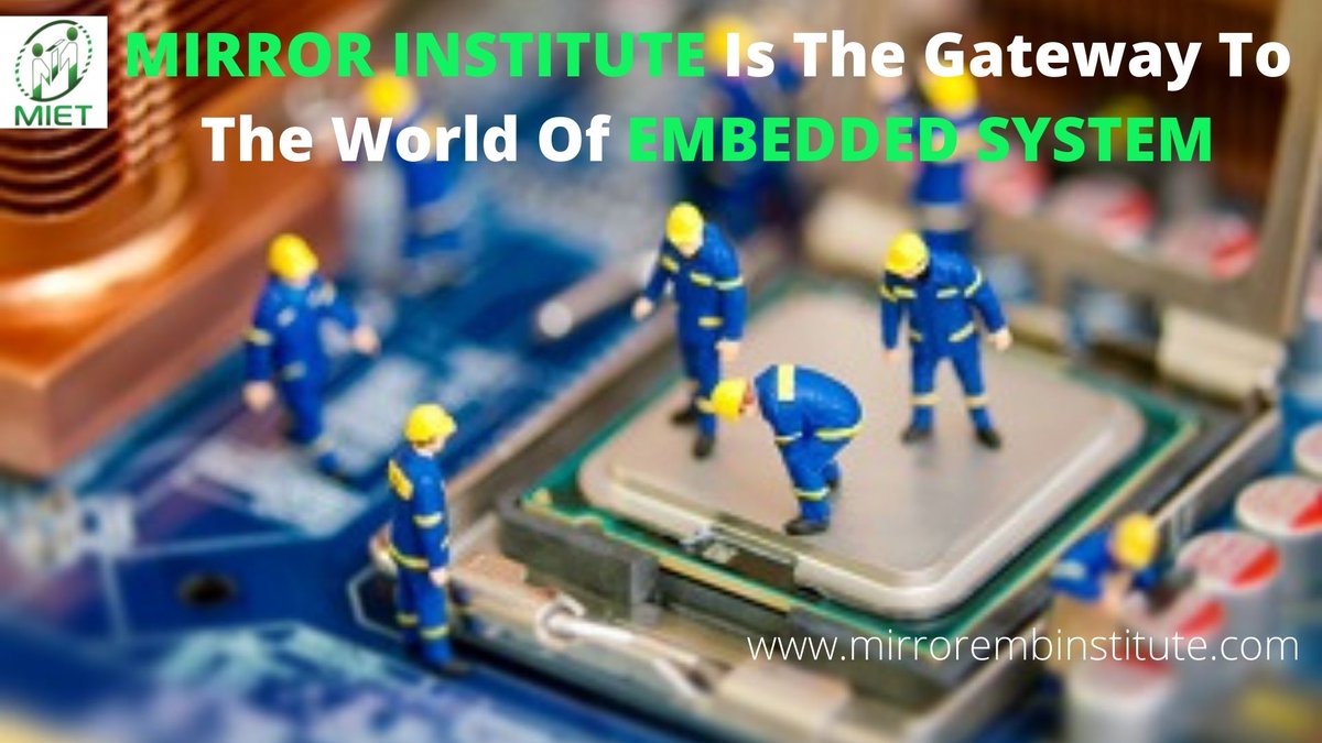 Mirrorinstitute's tweet image. MIET is the best embedded training institute in Chennai offers Embedded training and placement course. We offer embedded training given by our expert trainers help to increase your developing skills with best guidance support.
#bestembeddedsystemtraininginchennai
#embeddedcourse