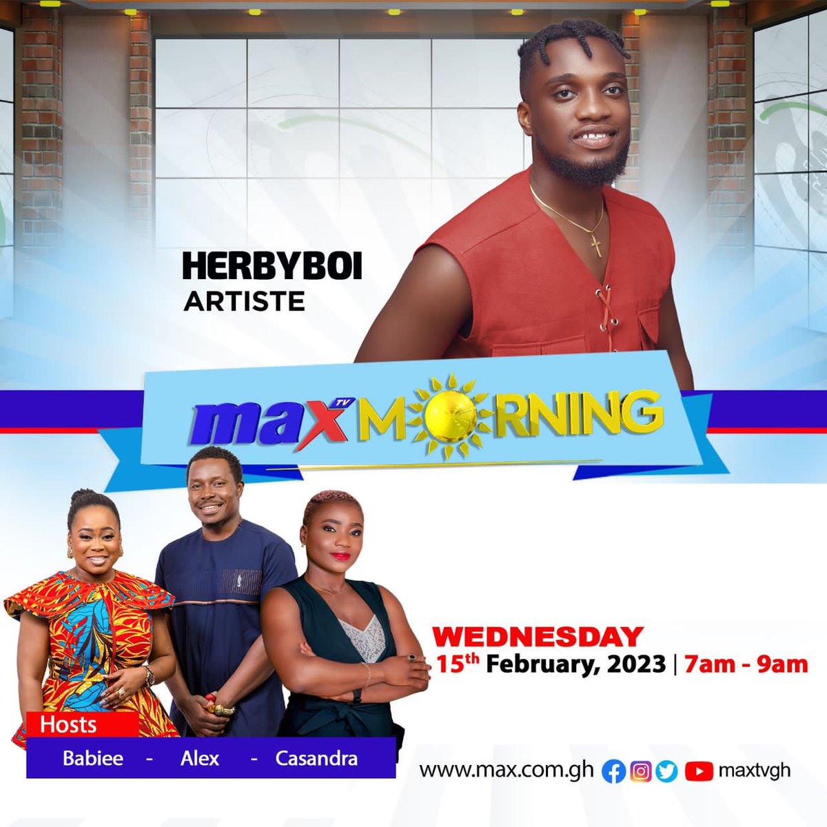 UshaRichy_'s tweet photo. Catch @Herby_mentorxi live this morning on @maxtvgh 📺 Max Morning Show with @Babiee as we chit chat about the new single “Hold You Down”.
Don’t miss it fam 🔥🔥
Aye Aye Aye !!!
#HerbyNatives #HoldYouDown #MaxTv #NewMusic #Centralmusic #MadeInSaltpond https://t.co/TCL7WND89P