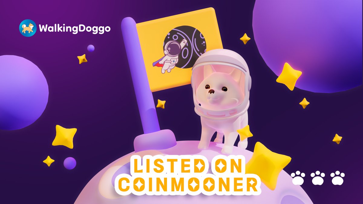 Walking_Doggo's tweet photo. We are proud to announce that WalkingDoggo is officially listed on Coinmooner
Please show your support for the community and vote for us on Coinmooner  - https://t.co/YoZAFlvbnc

#wdg #coinmooner #movetoearn #movedogetoearn #crypto #bitcoin #ETH #doge #Metaverse #Binance #BNB https://t.co/1Bw5ayH4Cj