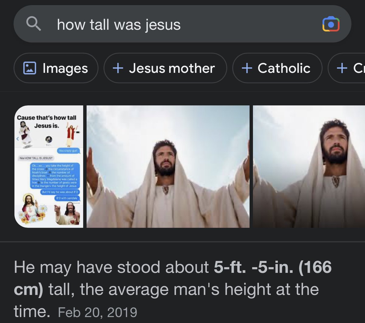 finneas's tweet photo. Jesus is short king https://t.co/Puhxsy4i52