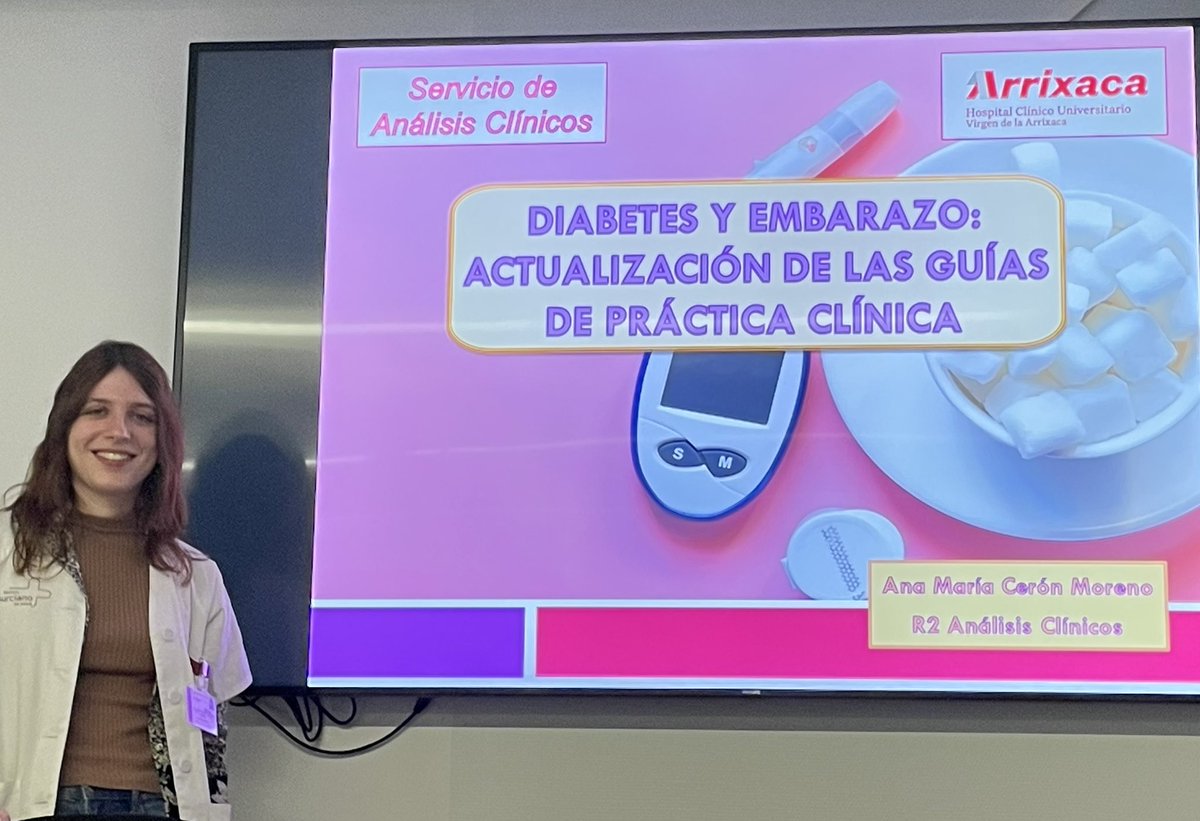 LabArrixaca's tweet image. Excelente actualización de la Diabetes y el embarazo ha hecho nuestra residente Ana Cerón! 🤰🏻🧪🩸
@AreaUnoArrixaca 
@Murciasalud 
#laboratory #diabetes