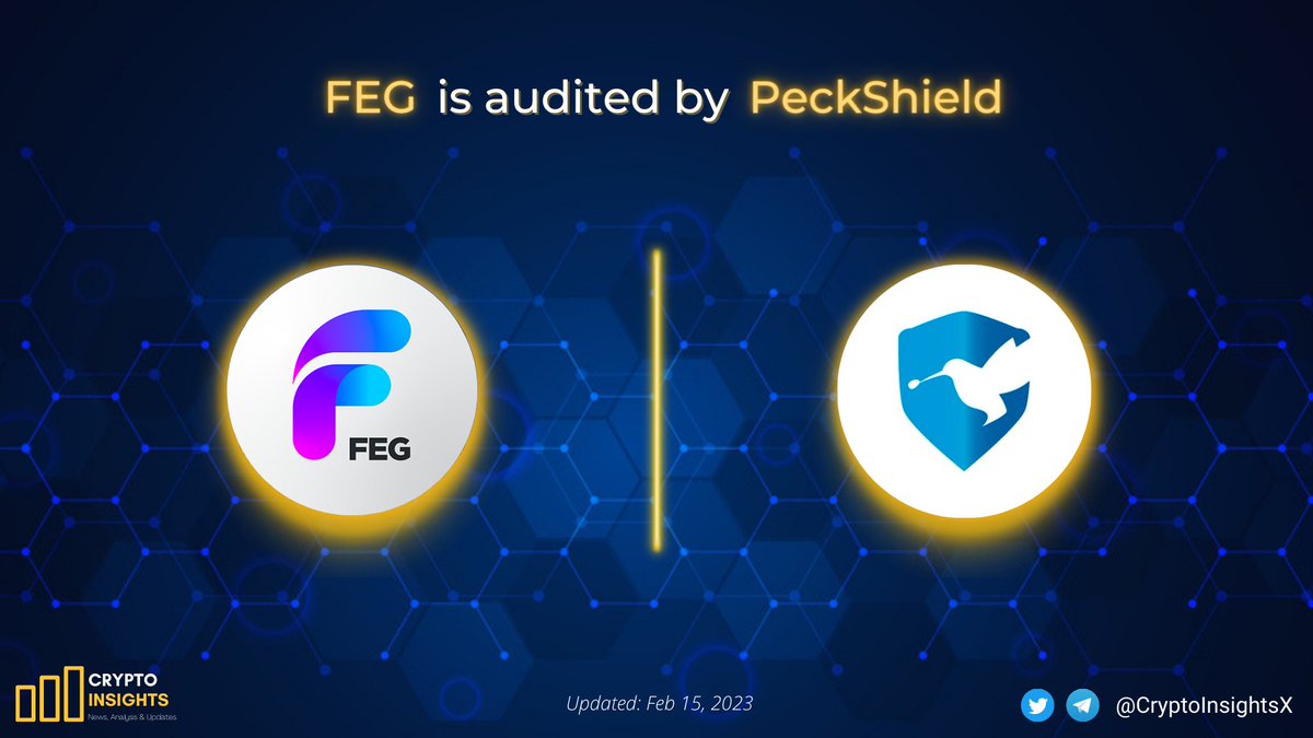 CryptoInsightsX's tweet photo. 📢 @FEGtoken $FEG is now audited by @peckshield 

#FEG is redesigning decentralized finance structure. FEG is focused on reshaping and evolving how DeFi works

#PeckShield - A blockchain security and data analytics company 

#Crypto #FEGtoken #FEGArmy https://t.co/TAo4a5vFoc