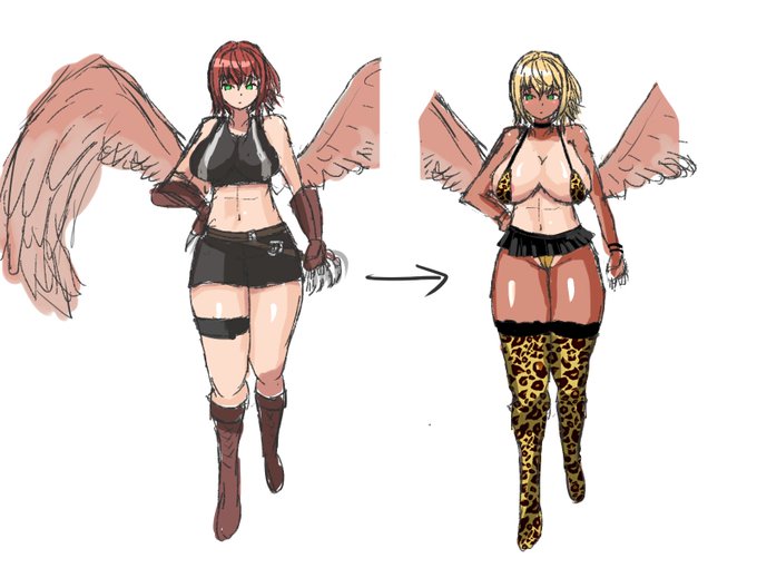 これは去年の今頃描いていたオリキャラの図 