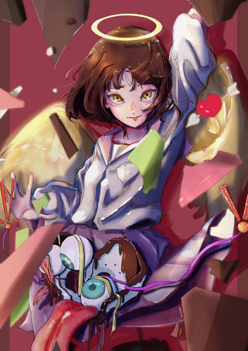 ToyamaNiko's tweet photo. 1日遅れだけどバレンタイン

#絵柄が好みっていう人にフォローされたい 
#イラスト好きな人と繋がりたい 
#イラスト https://t.co/xCTQlFez7c