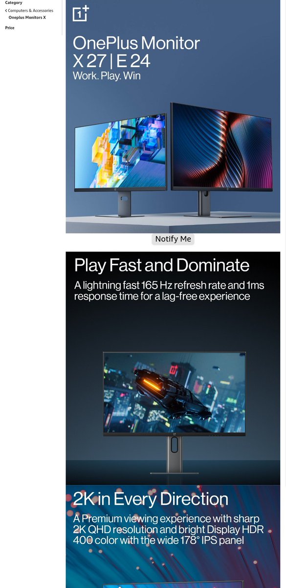 DealDuos's tweet photo. Check out the newly launched OnePlus monitors ..
...
..
...
...
#OnePlus #oneplusx
#gaming #gamingmonitor #monitors
Click 👇
https://t.co/xhqlKOKcHg https://t.co/xvAv0UX1fh