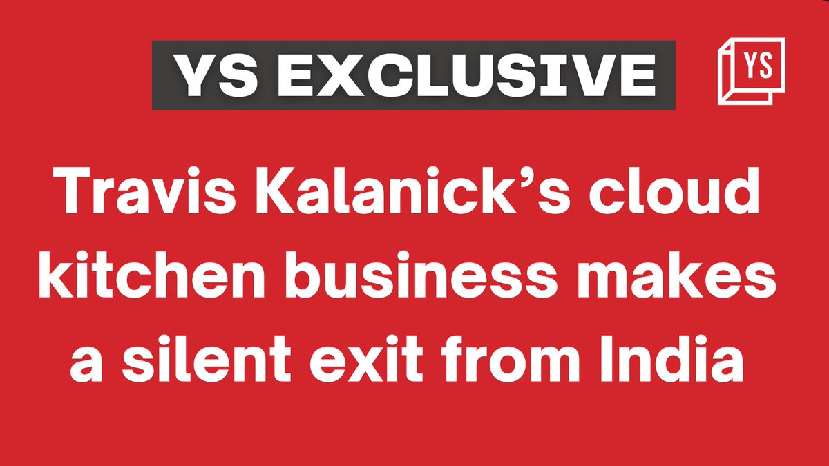 YourStoryCo's tweet photo. #YSExclusive | Travis Kalanick’s second startup following his ouster from Uber, CloudKitchens, has shut its India business after failing to generate sustainable revenue over a period of three years.

Find out more at 👇
https://t.co/FtzZjfdcrb. 

#KitchenPlus #CloudKitchens https://t.co/9hmtna2s1F