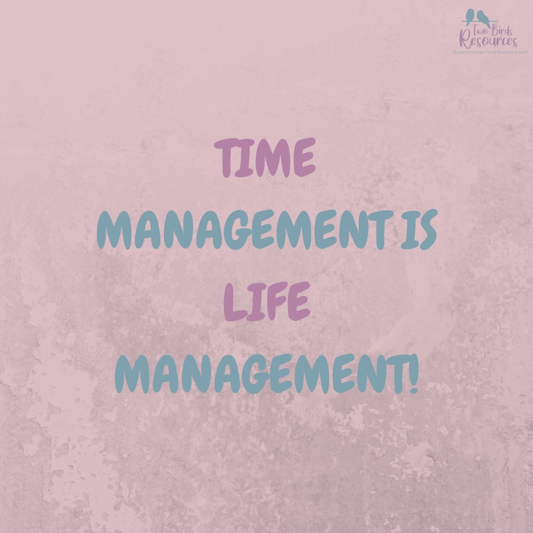 twobirdsres's tweet photo. If you manage your time better your life will be so much easier! If you need help with managing you time better, why not outsource the tasks you don't enjoy or take up too much of your time? https://t.co/SKar3t3DA1