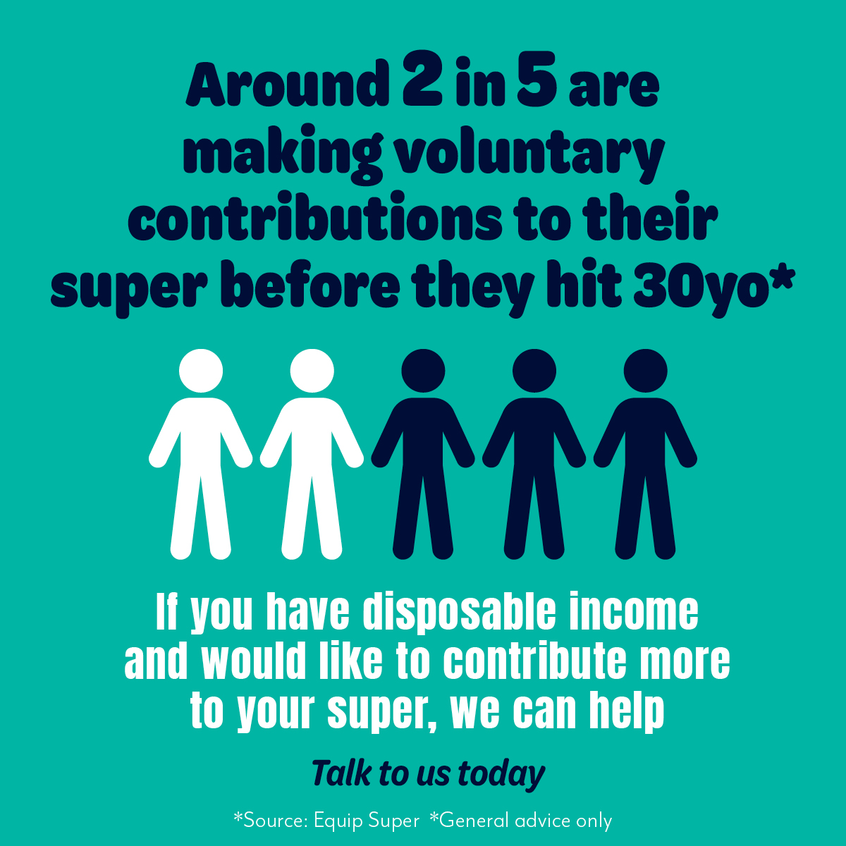 Under 30 and not contributing? Talk to us about why AND how you should be! 
#supercontributions #disposableincome #contributing #retirementplans